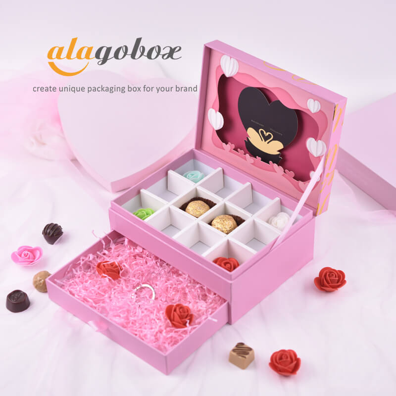 two layer chocolate box