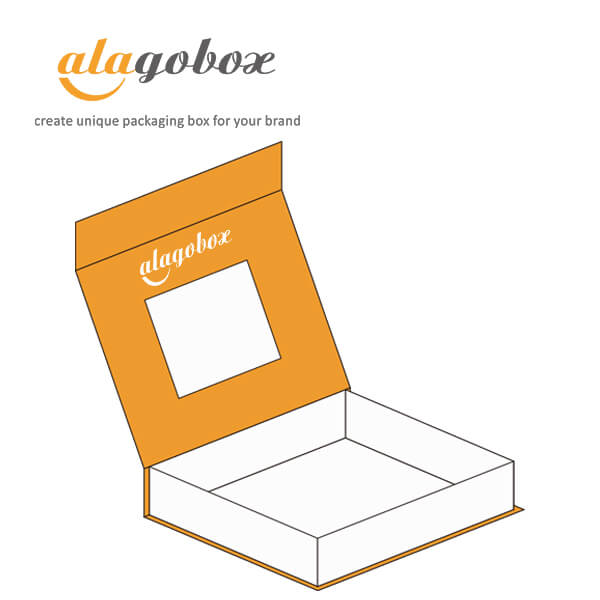 Bookstyle box with window