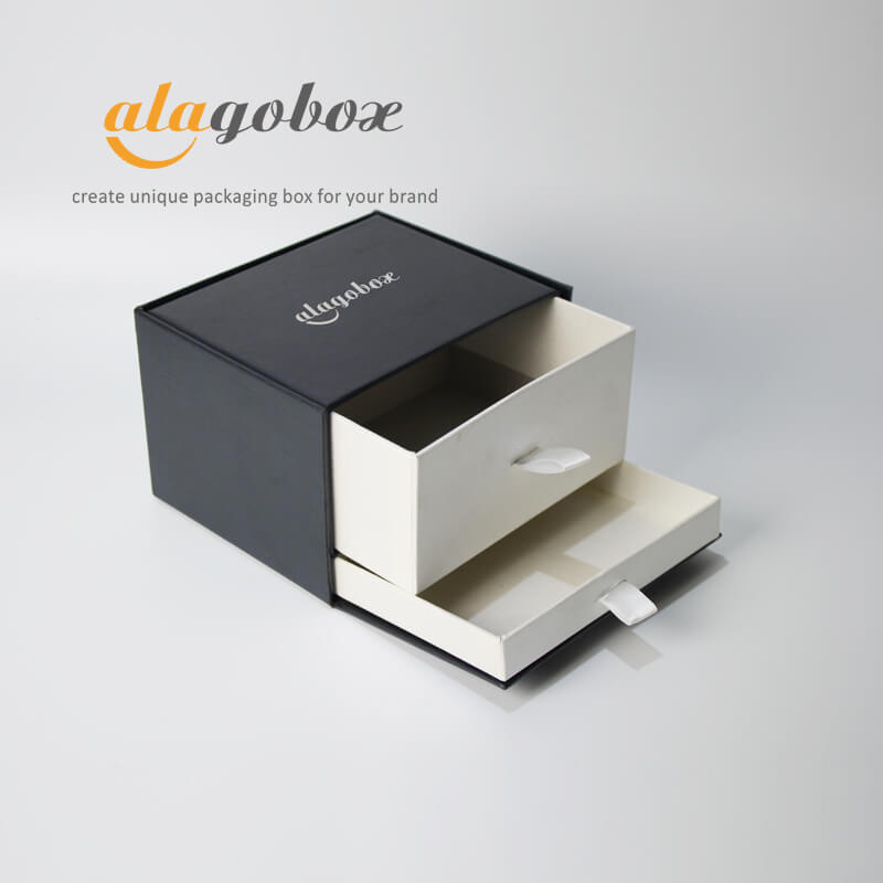 2-layer drawer box for jewelry set