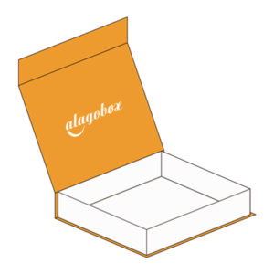 Bookstyle box with magnets