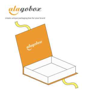 Bookstyle box with ribbon