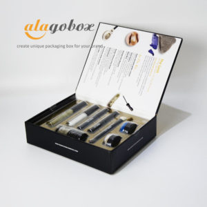 bookstyle box with clear blister