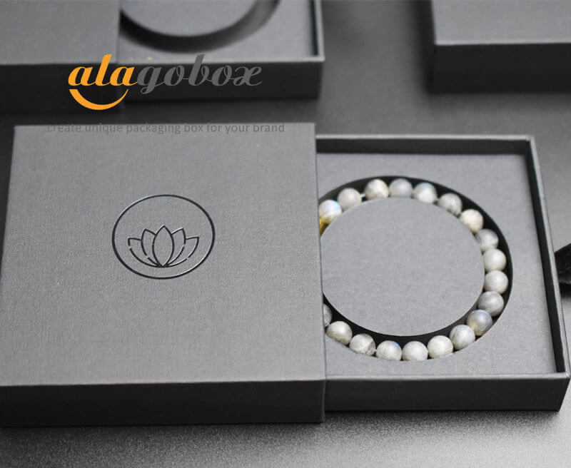 Custom Logo Cheap Printing White Paper Jewelry Box Earrings Necklace  Bracelet Display Gift Lid Bottom Jewelry