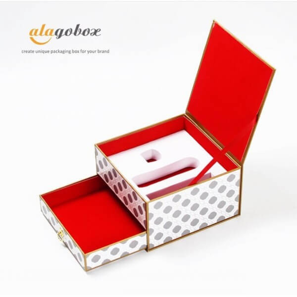 two layer skin care product set packaging box