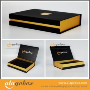black and gold box