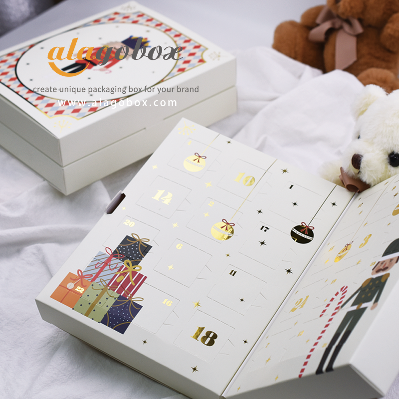 Customized chocolate advent calendar box