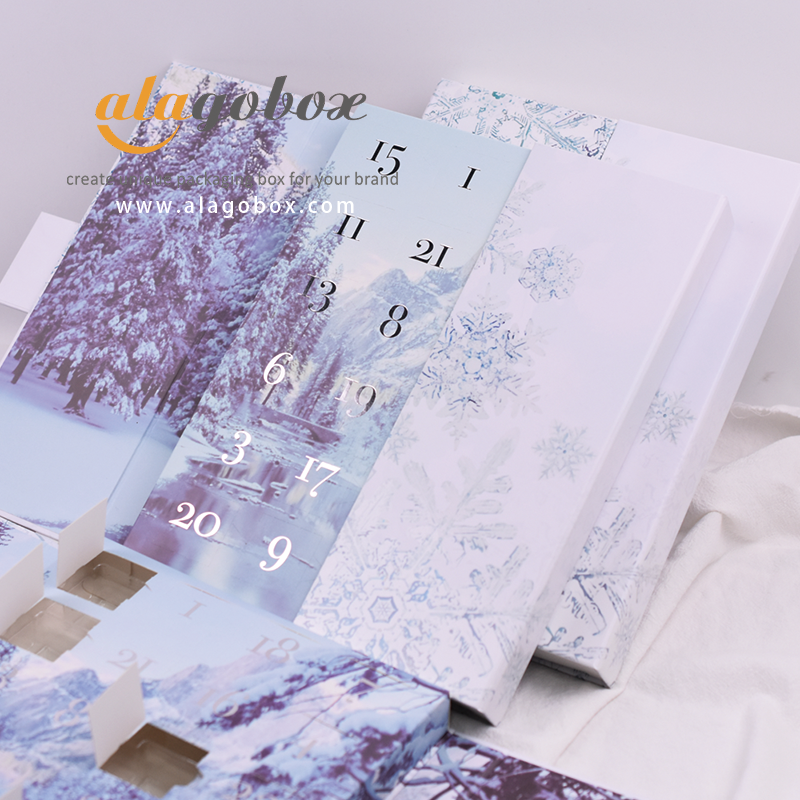 custom chocolate advent calendar box