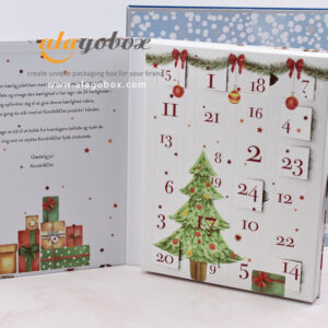 custom chocolate bonbon advent calendar box