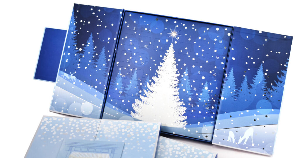 chocolate advent calendar rigid box