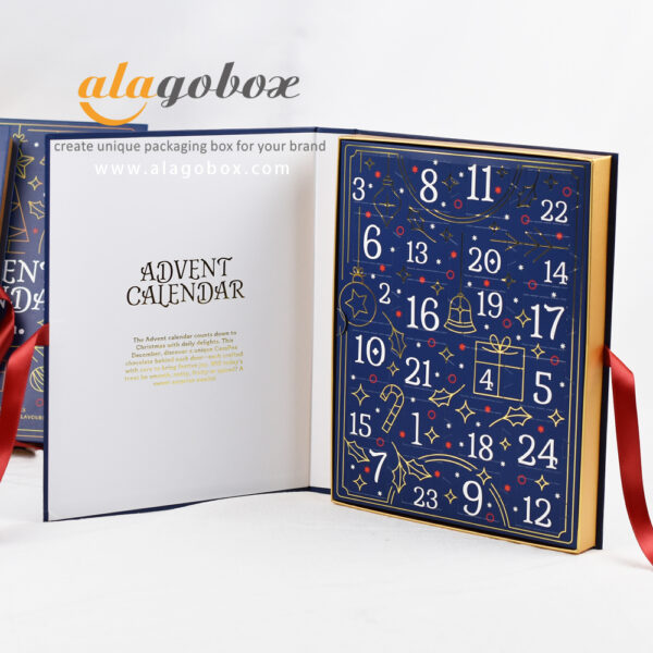 Customized chocolate bonbon advent calendar box