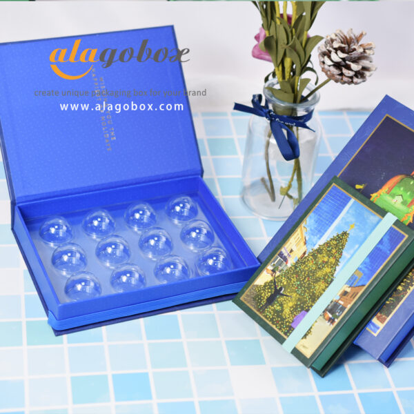 custom packaging of chocolate bonbons, pralines, truffles, confections