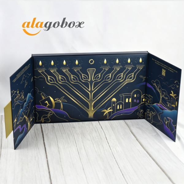 Hanukkah chocolate advent calendar box