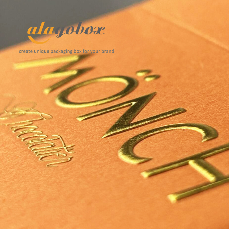 Embossing onto chocolate camarels packaging